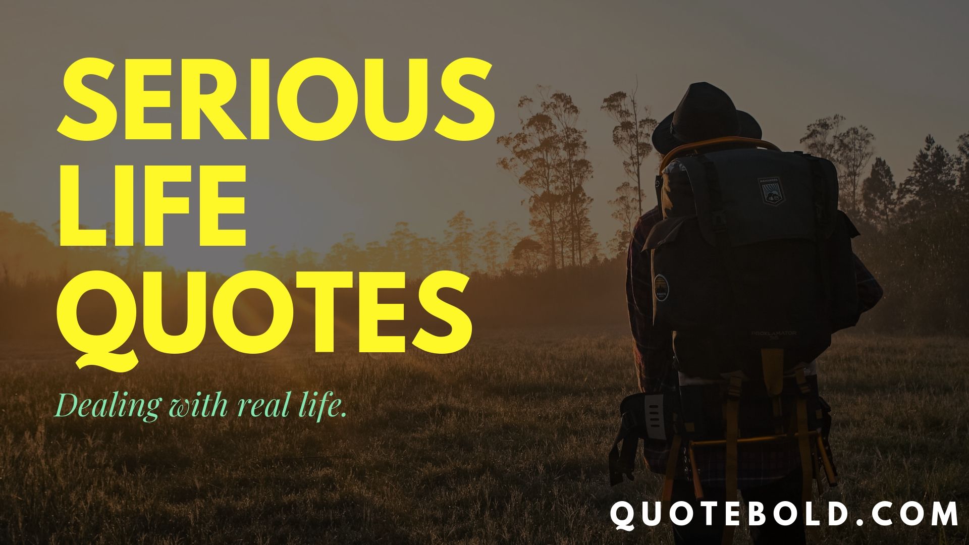 50 Serious Life Quotes & Sayings Images - QuoteBold